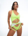 Hotline Garter Belt Apple Green Body Garters/Harness Nona Perkasa