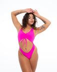HOTLINE BODYSUIT HOT PINK Activewear Nona Perkasa