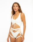 Hotline Garter Belt Ivory