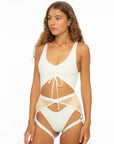 Hotline Garter Belt Ivory