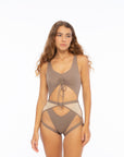 Hotline Garter Belt Mocha Body Garters/Harness Nona Perkasa