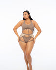 Hotline Garter Belt Mocha Body Garters/Harness Nona Perkasa