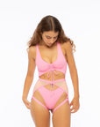 Hotline Garter Belt Rose Pink Body Garters/Harness Nona Perkasa