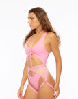 Hotline Garter Belt Rose Pink Body Garters/Harness Nona Perkasa