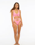 Hotline Garter Belt Rose Pink Body Garters/Harness Nona Perkasa
