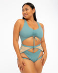 Hotline Garter Belt Stone Blue Body Garters/Harness Nona Perkasa