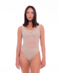 Adore two-piece Bodysuit in Taupe Bodysuit Nona Perkasa