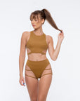 NIGHT JASMINE TOP IN BRASS Top Nona Perkasa