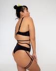 GLADIOLUS TOP IN BLACK Tops Nona Perkasa