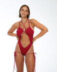 Crave Bodysuit Burgundy Bodysuit Nona Perkasa 