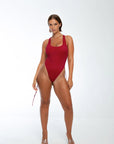 Devour Bodysuit Burgundy Bodysuit Nona Perkasa 