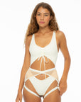 Hotline Garter Belt Ivory
