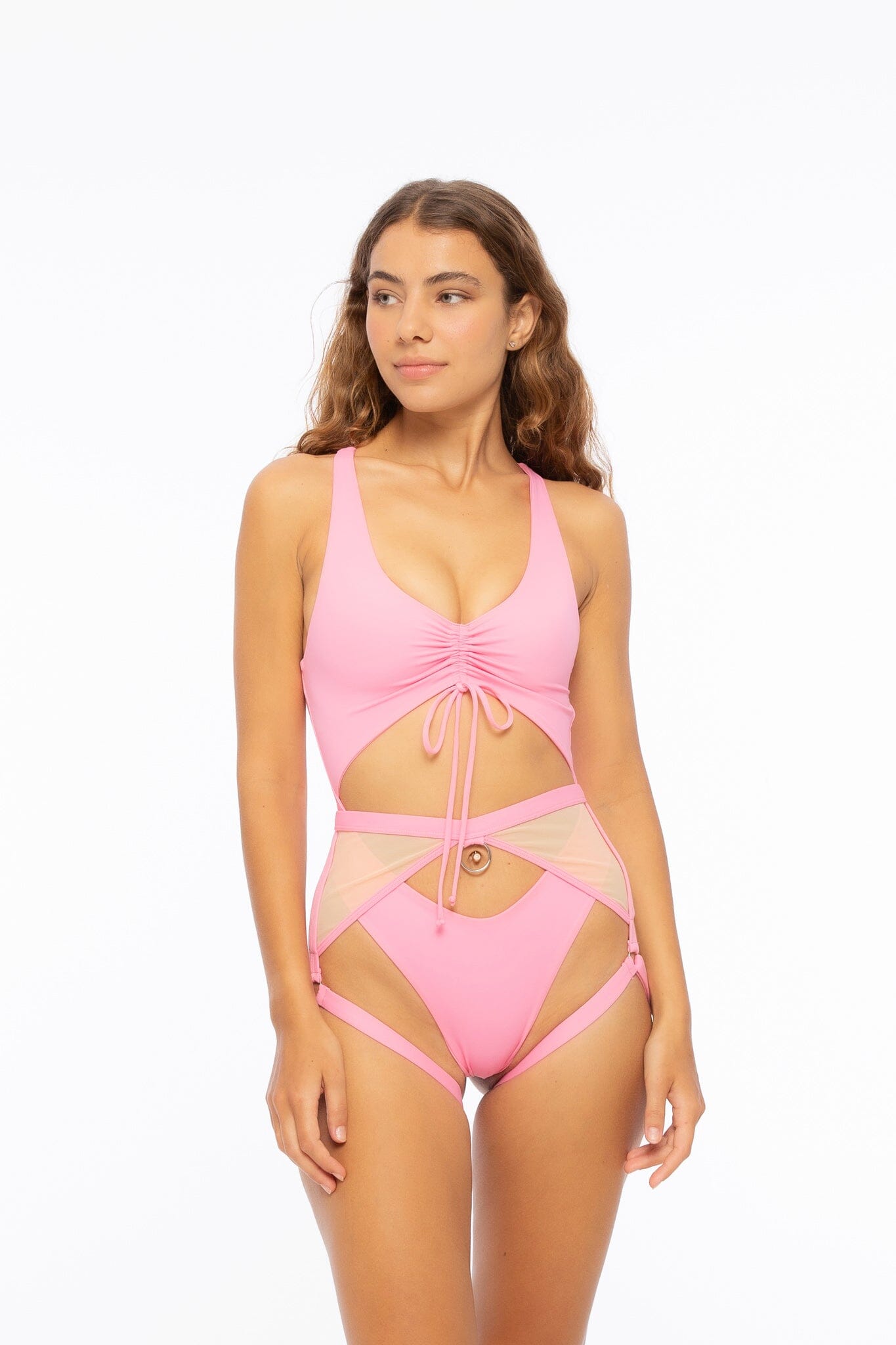 Hotline Garter Belt Rose Pink Body Garters/Harness Nona Perkasa 