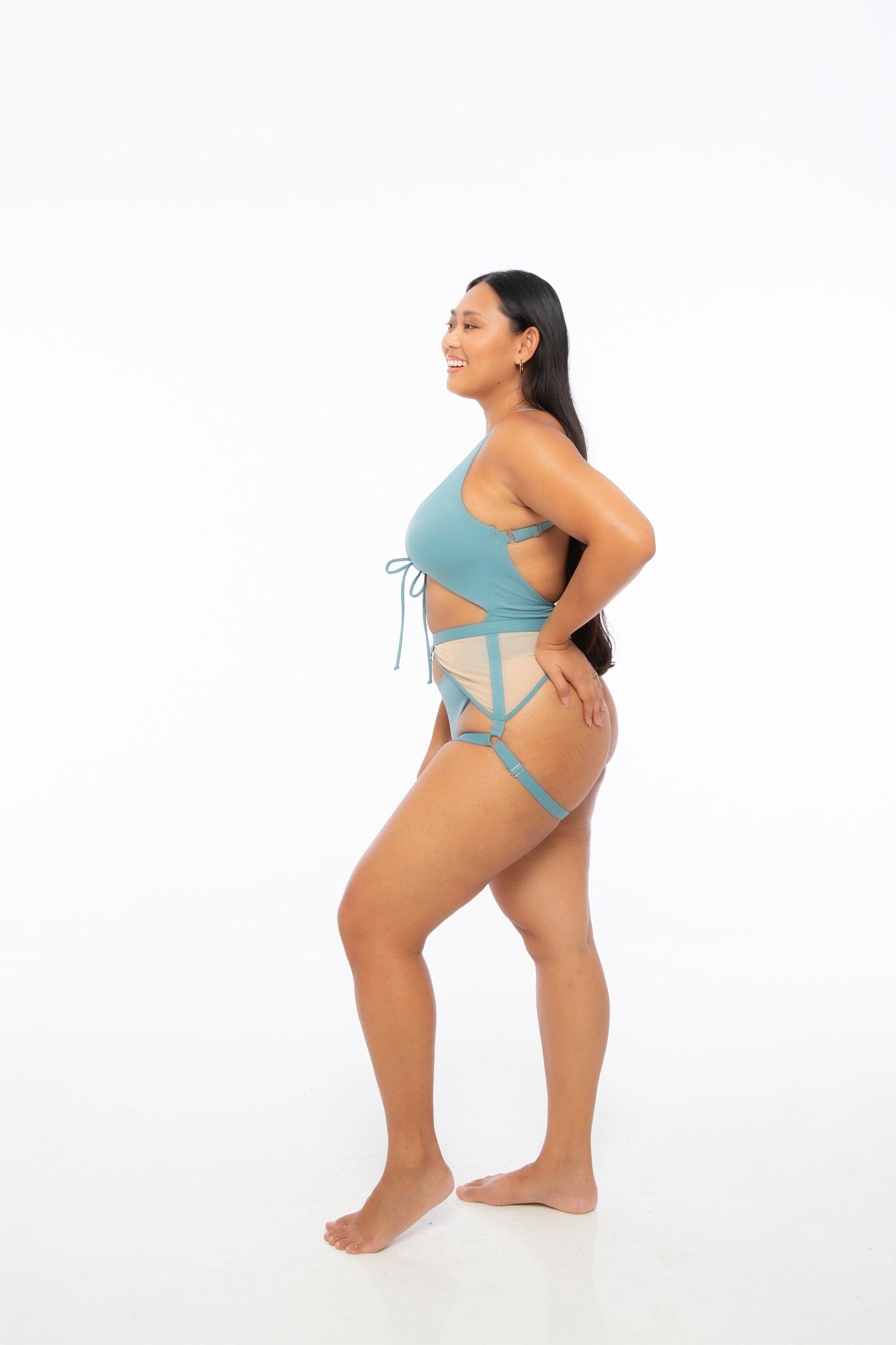 Hotline Garter Belt Stone Blue Nona Perkasa Hotline Garter Belt Stone Blue Nona Perkasa