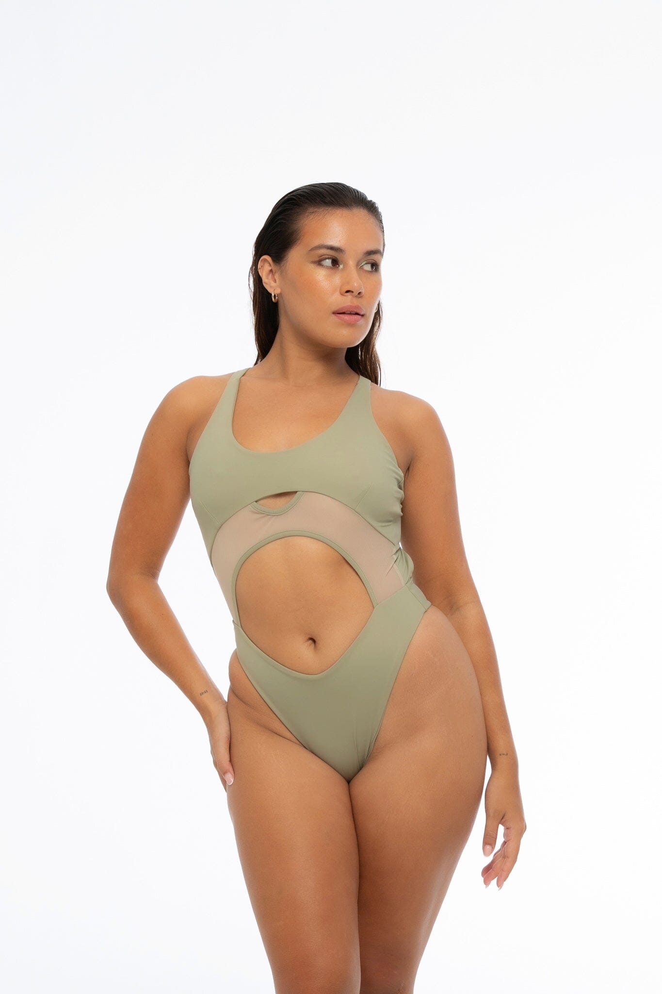 Luna Bodysuit Light Sage Bodysuit Nona Perkasa 