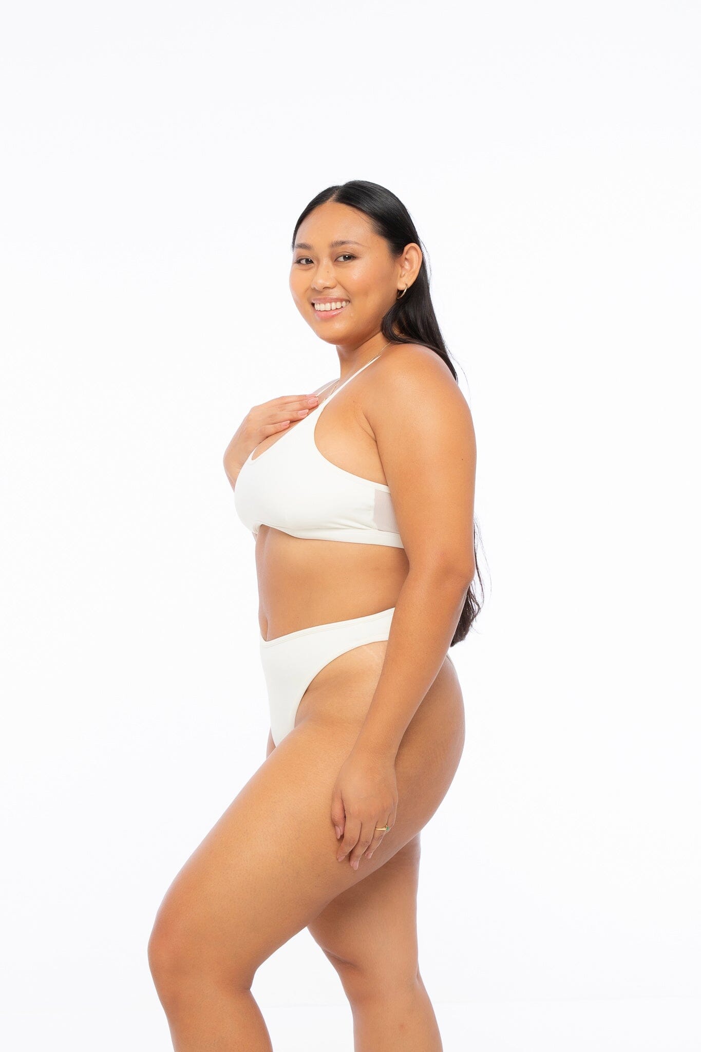 Zara Top Ivory Tops Nona Perkasa 